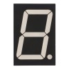 7-segment LED display, 1-digit 45mm, yellow, common anode