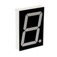Wyświetlacz LED 7-segmentowy, 1 cyfra 45mm, żółty, wspólna anoda