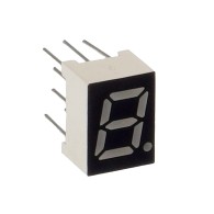 7-segment LED display, 1 digit 7mm, red, common cathode
