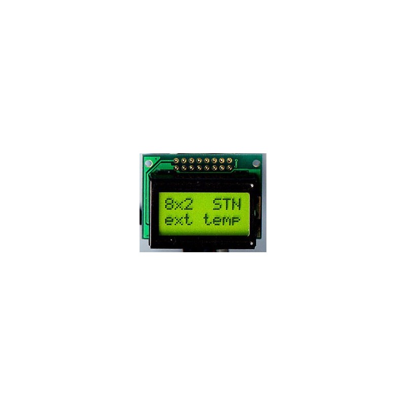 LCD-AC-0802A-YHY Y/G-E6