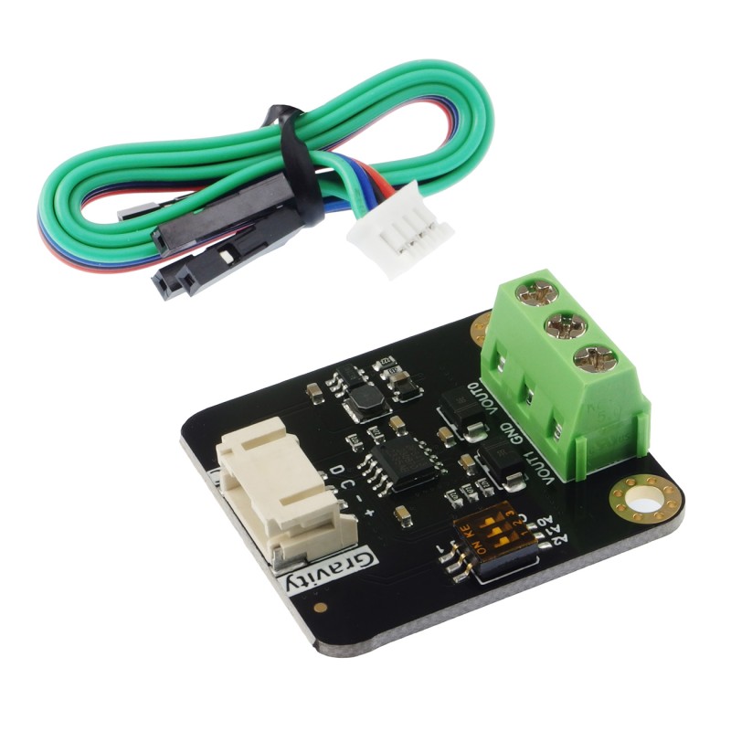 Gravity: GP8413 DAC Module - module with 2-channel DAC converter (I2C to 0-5V/10V)