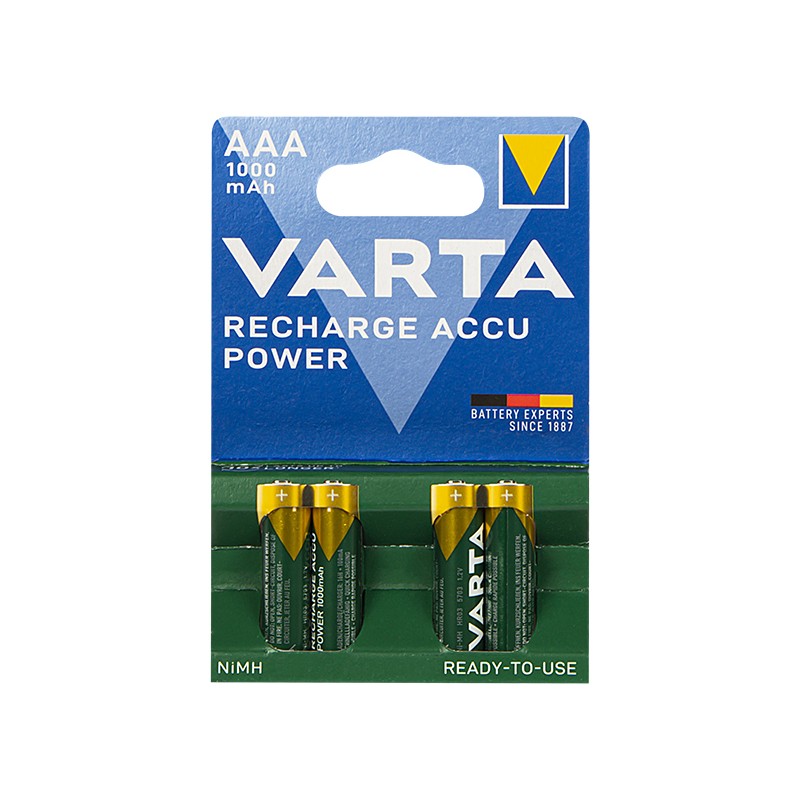 R3 Ni-MH AAA 1000mAh VARTA Rechargeable Battery