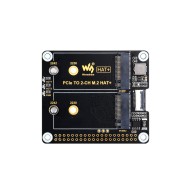 PCIe TO 2-CH M.2 HAT+