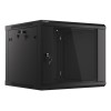 RACK CABINET 19" WALL-MOUNT 9U/600X600 (FLAT PACK) V2 BLACK LANBERG