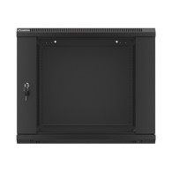 RACK CABINET 19" WALL-MOUNT 9U/600X600 (FLAT PACK) V2 BLACK LANBERG