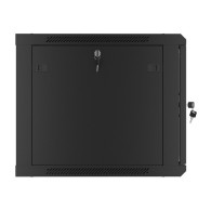 RACK CABINET 19" WALL-MOUNT 9U/600X600 (FLAT PACK) V2 BLACK LANBERG