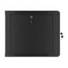 RACK CABINET 19" WALL-MOUNT 9U/600X600 (FLAT PACK) V2 BLACK LANBERG