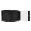 SZAFA INSTALACYJNA RACK WISZĄCA 19" 9U 600X600 CZARNA LANBERG (FLAT PACK) V2