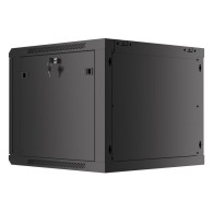 SZAFA INSTALACYJNA RACK WISZĄCA 19" 9U 600X600 CZARNA LANBERG (FLAT PACK) V2