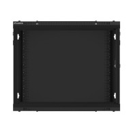 RACK CABINET 19" WALL-MOUNT 9U/600X600 (FLAT PACK) V2 BLACK LANBERG