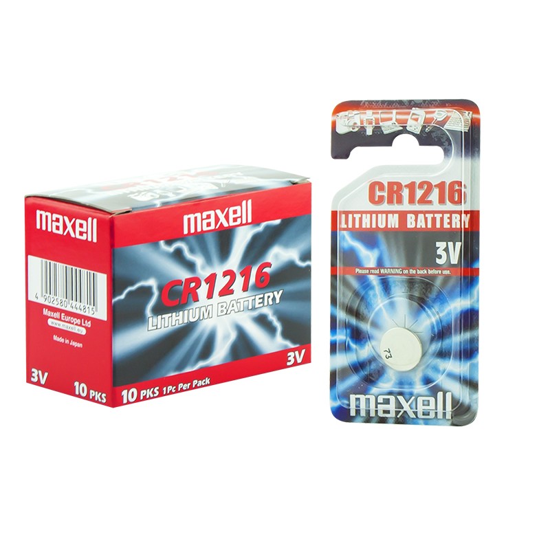 Lithium battery 3V CR1216 Maxell 10 pcs.