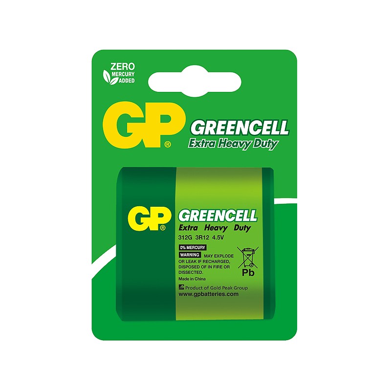 Zinc-carbon battery GP Greencell 3R12 4,5V
