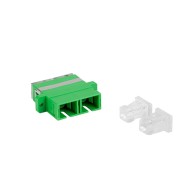 FIBER OPTIC ADAPTER SM SC/APC DUPLEX TRANSPARENT LANBERG