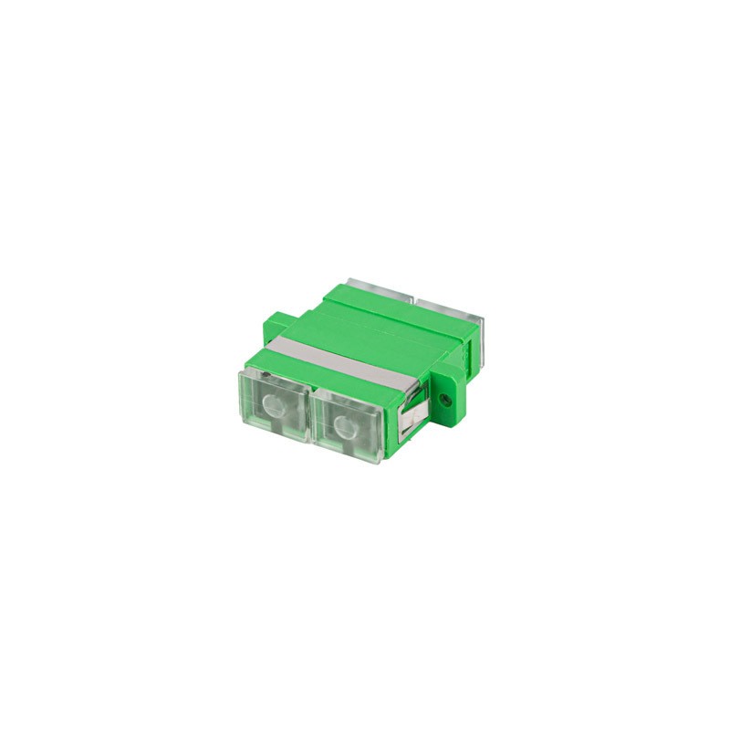 FIBER OPTIC ADAPTER SM SC/APC DUPLEX TRANSPARENT CAP LANBERG FIBER OPTIC ADAPTER SM SC/APC DUPLEX TRANSPARENT CAP LANBERG