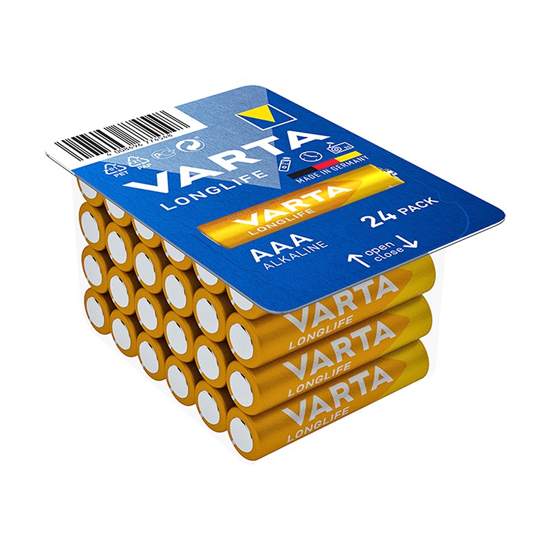 Alkaline battery AAA 1.5 LR3 Varta LONGLIFE 24 pcs.