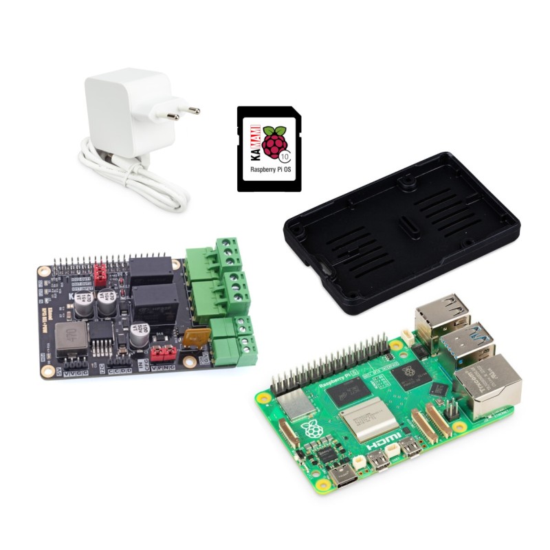 Raspberry Pi 5 2GB + KAmodRPI5 REL+POW + accessories kit