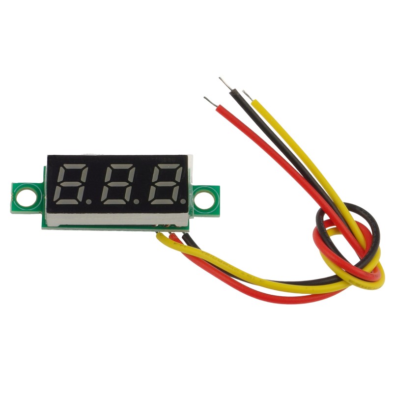 Cyfrowy woltomierz panelowy 0,28" 0-100V zielony