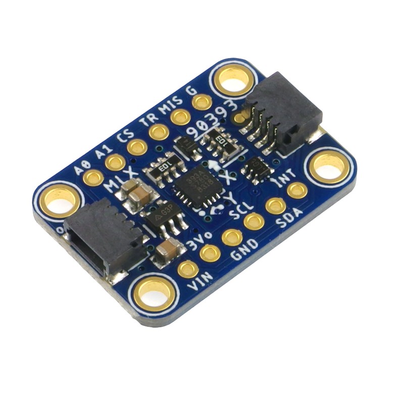 STEMMA QT Wide-Range Triple-axis Magnetometer - moduł z 3-osiowym magnetometrem MLX90393