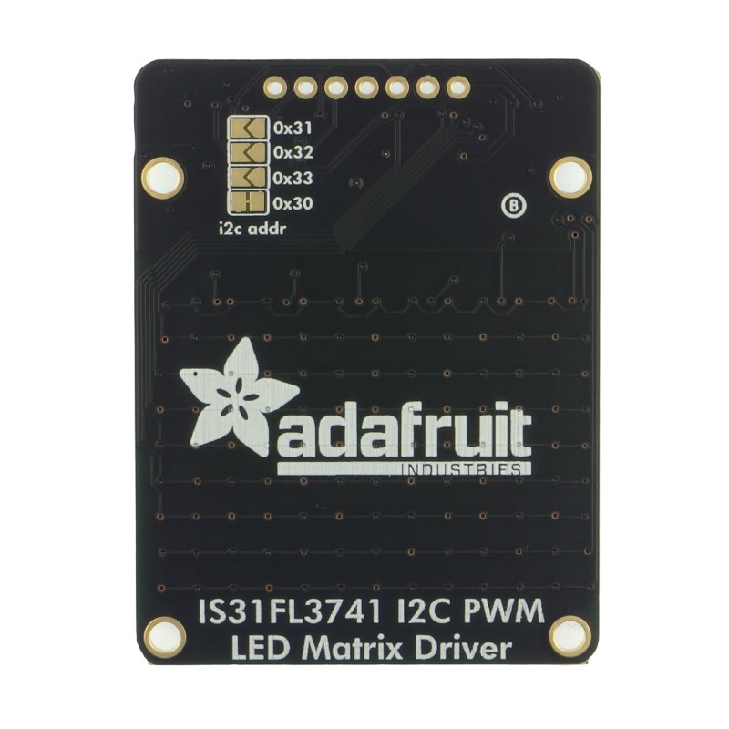 STEMMA QT IS31FL3741 13x9 PWM RGB LED Matrix Driver - wyświetlacz