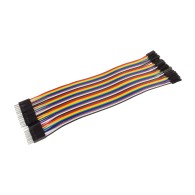 Connection cables M-F, colored 17 cm - 40 pcs