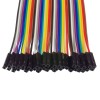 Connection cables M-F, colored 17 cm - 40 pcs