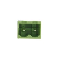 TBG-5-PW-2P/GN Male header for PCB, 2-pin, vertical, enclosed, 5.08mm, RoHS compliant.