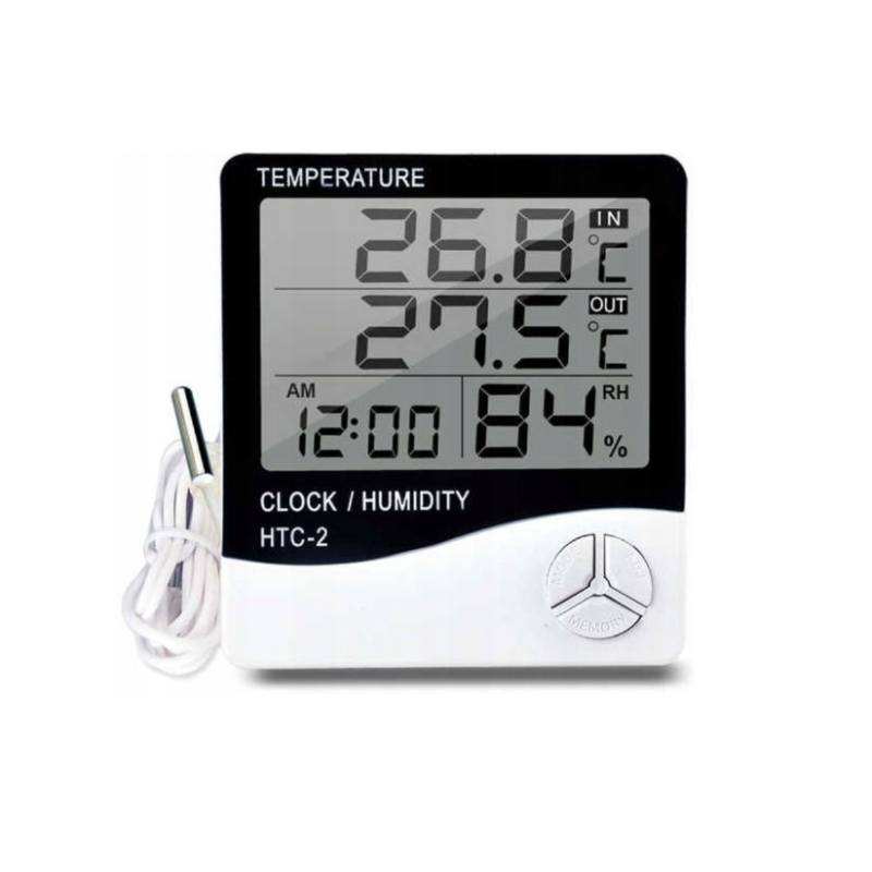 Термогігрометр метеостанція HTC-2