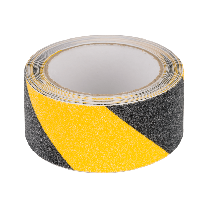 REBEL anti-slip tape (0.75 mm x 50 mm x 5 m), black-yellow