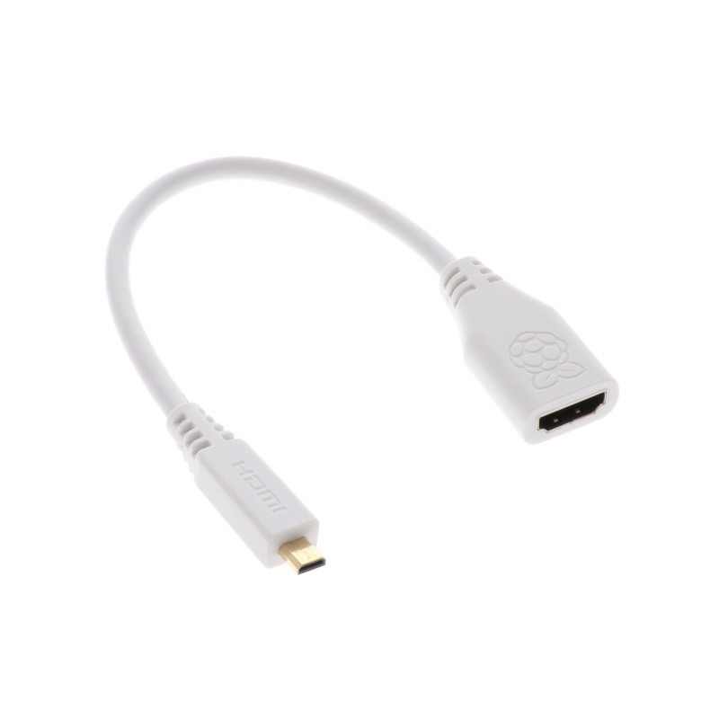 Raspberry Pi SC0224 Micro-HDMI to HDMI-A adapter 235mm white