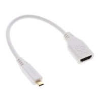 Raspberry Pi SC0224 Micro-HDMI to HDMI-A adapter 235mm white
