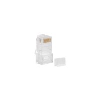 WTYK SIECIOWY RJ45 (8P8C) LANBERG KAT.6 UTP (20 SZT) Z PROWADNICĄ DO LINKI I DO DRUTU