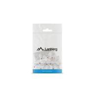 WTYK SIECIOWY RJ45 (8P8C) LANBERG KAT.6 UTP (20 SZT) Z PROWADNICĄ DO LINKI I DO DRUTU