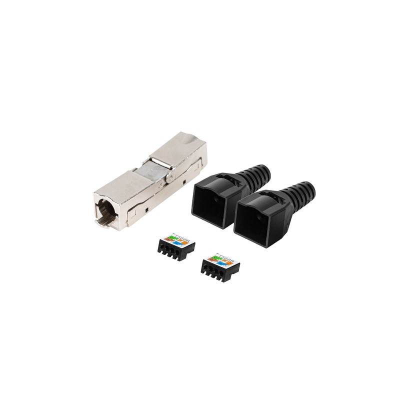 2X RJ45 CAT6 FTP PLUG 8P8C TOOL-LESS ADAPTER LANBERG 2X RJ45 CAT6 FTP PLUG 8P8C TOOL-LESS ADAPTER LANBERG