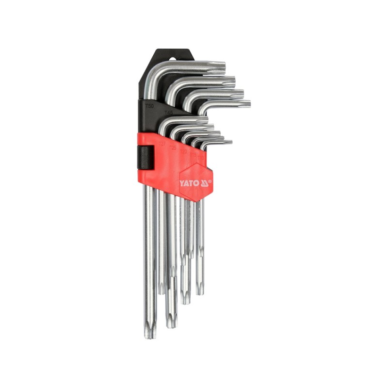 Torx Wrench Set 9 pcs T10–T50 Cr-V YT-0511