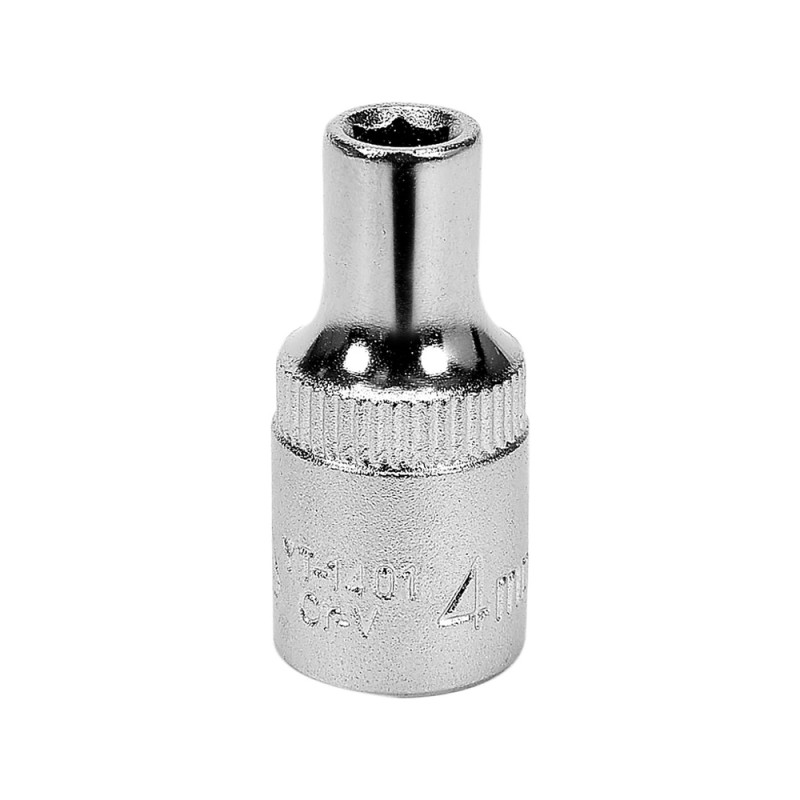 Socket 13 mm 1/4" 6-Point CrV Short YT-1412