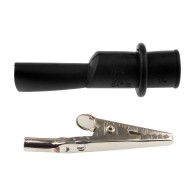 Test Clip (Alligator) JC-BBC04021 4 mm, 10 A, 1000 V CAT III, Black