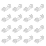Cable holder 40x15mm (white) 16pcs.