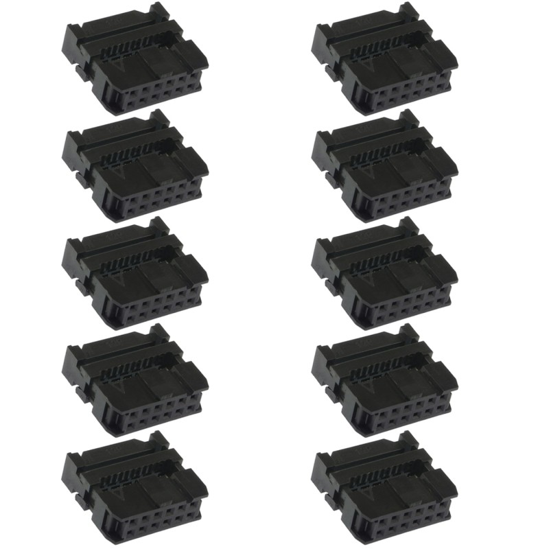 IDC Connector 2.54mm 12P for Ribbon Cable - 10pcs.