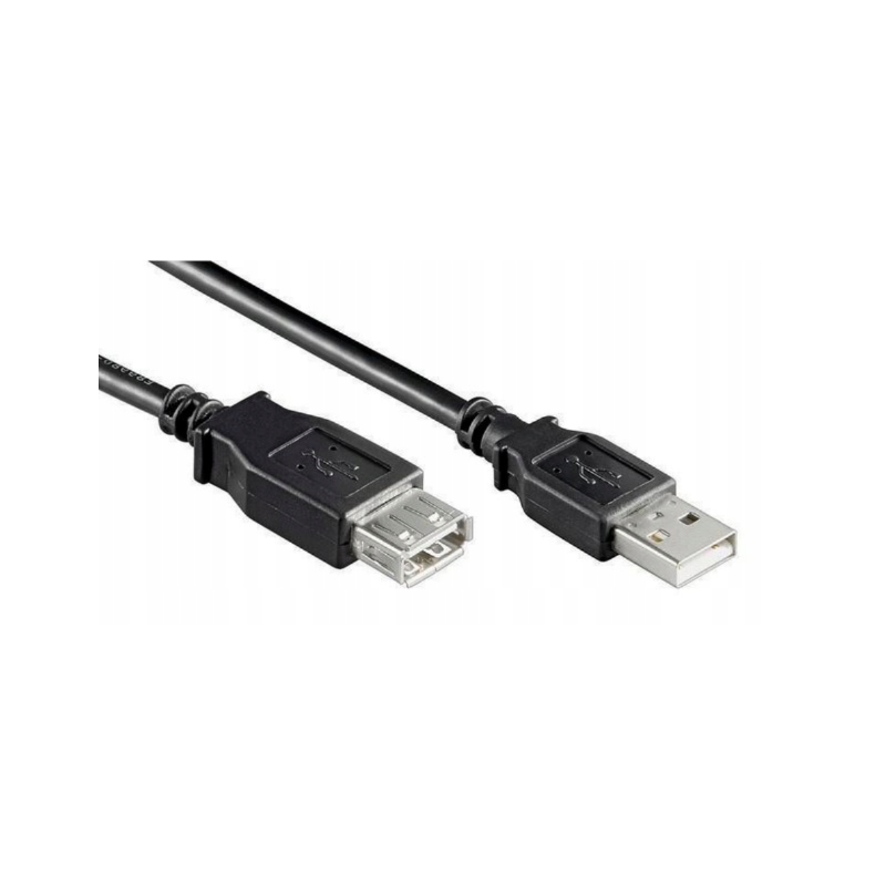 Przewód USB 2.0 męsko-żeński 15cm - przedłużacz