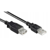 Przewód USB 2.0 męsko-żeński 15cm - przedłużacz