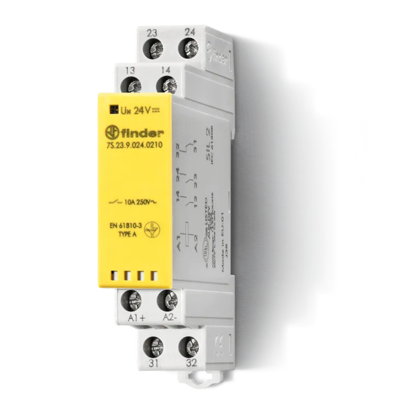 Finder 7S.23.9.024.0210 Safety Relay 24VDC 10A