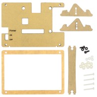 Black-and-white case for 5" LCD with HDMI and GPIO - Waveshare 11188