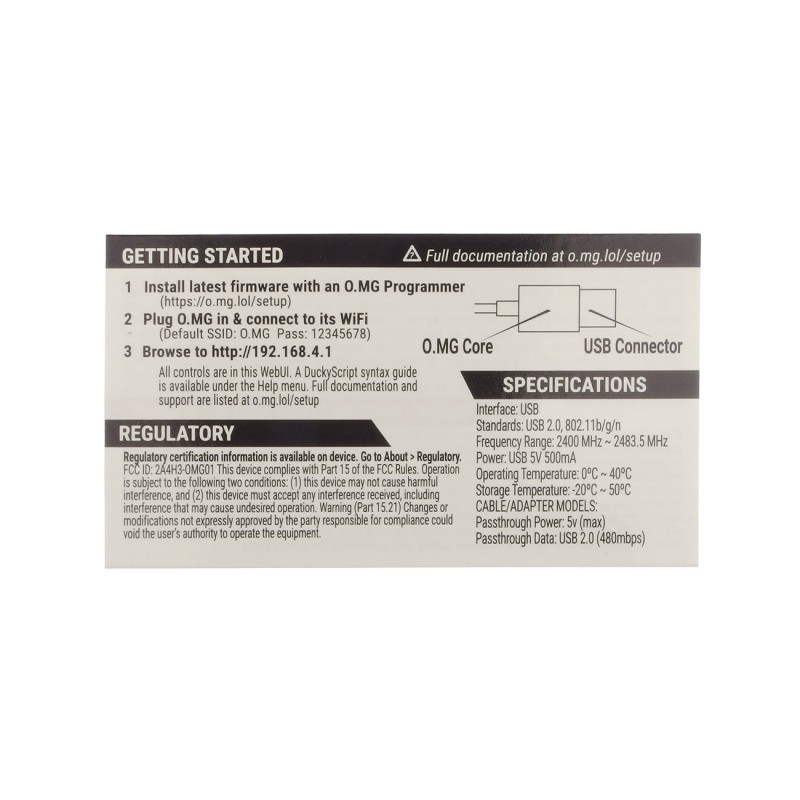 O.MG Cable Elite USB-A/Lightning - тестовий кабель безпеки з роз'ємом USB Type-A та...