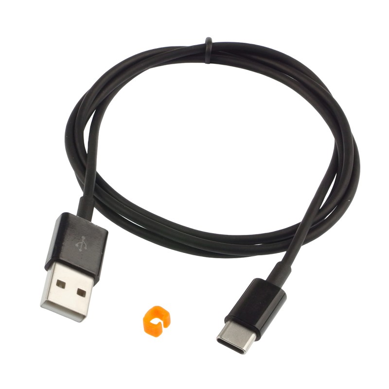 O.MG Cable Basic USB-A/USB-C - safety test cable with USB type A and USB type C connector (black)