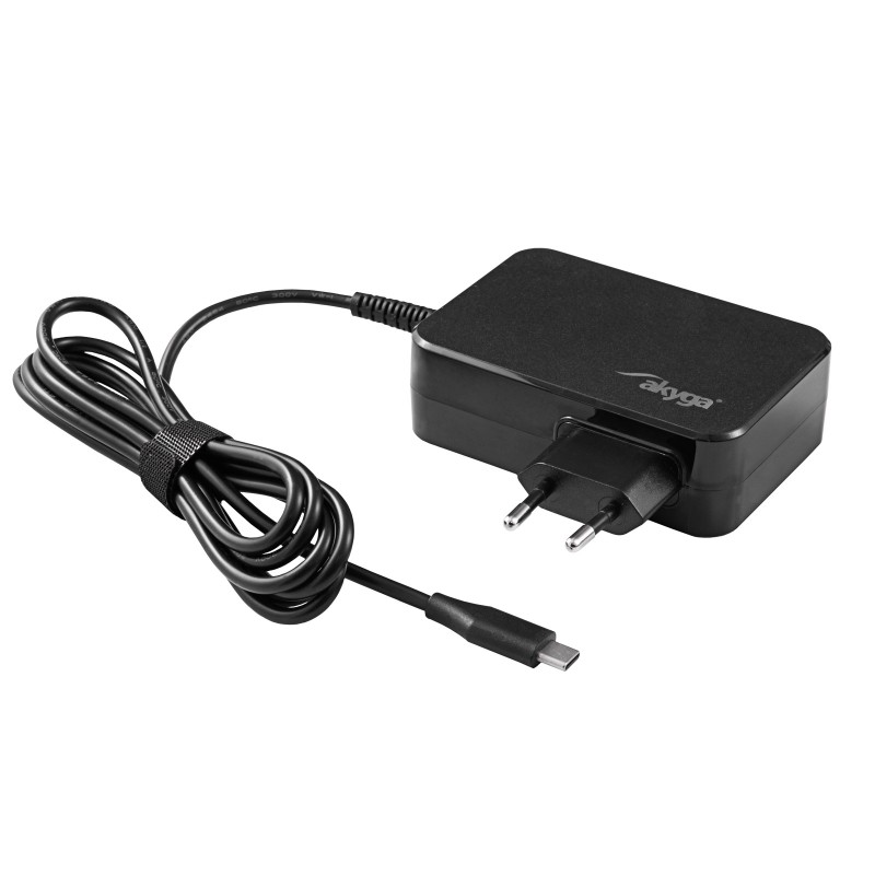 Блок живлення Akyga 5-20V / 3-4.5A 90W USB типу C 1.8m GaN