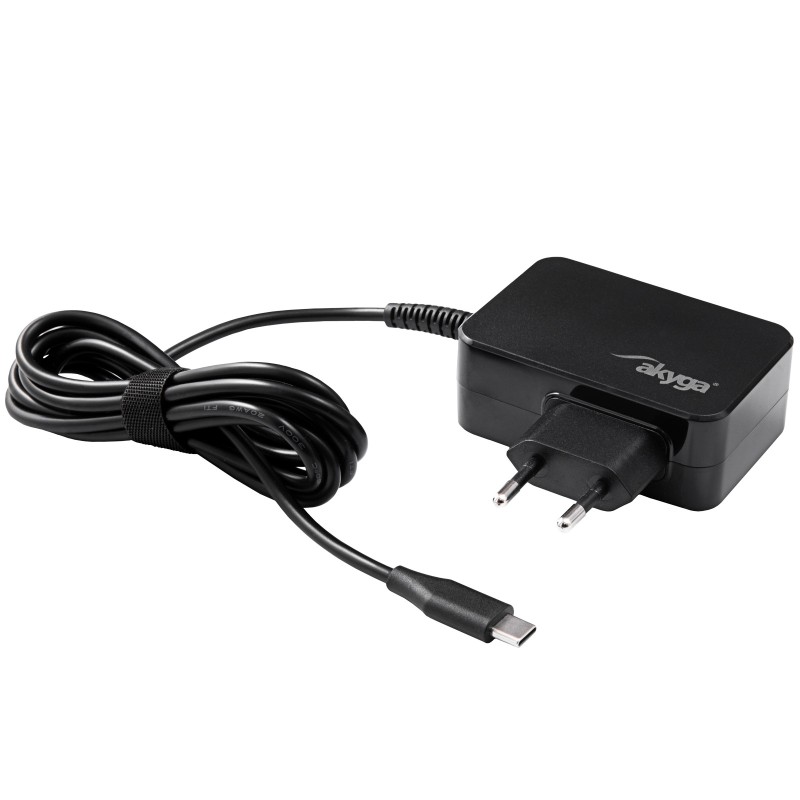 Блок живлення Akyga 5-20V / 2.25-3A 45W USB типу C 1.8m GaN
