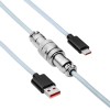 Kabel USB Akyga USB A / USB typ C Spiralny Aviator 2.0 3m