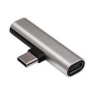Adapter Akyga USB typ C / USB typ C (f) / Jack 3.5 mm DAC