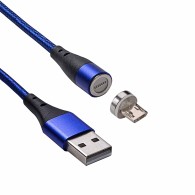 Kabel USB Akyga USB A / micro USB B magnetyczny 2.0 1m