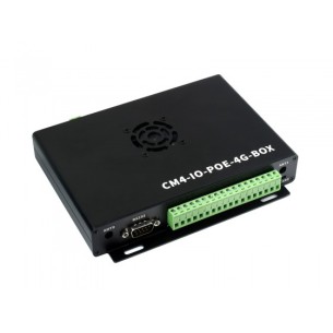 Minikomputer przemysłowy IoT CM4-IO-POE-4G-BOX-EU dla Raspberry Pi CM4 z obudową - Waveshare 20785
